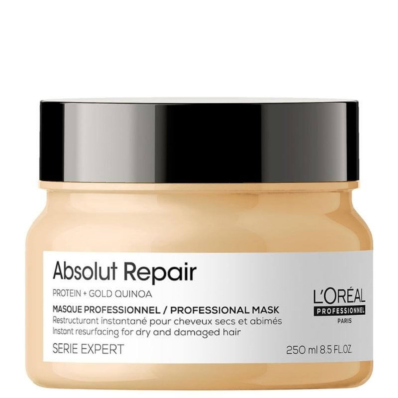 L’Oréal Professionnel Mask, With Protein And Gold Quinoa for Medium-Thick Dry And Damaged Hair, Serie Expert Absolut Repair - 250ml